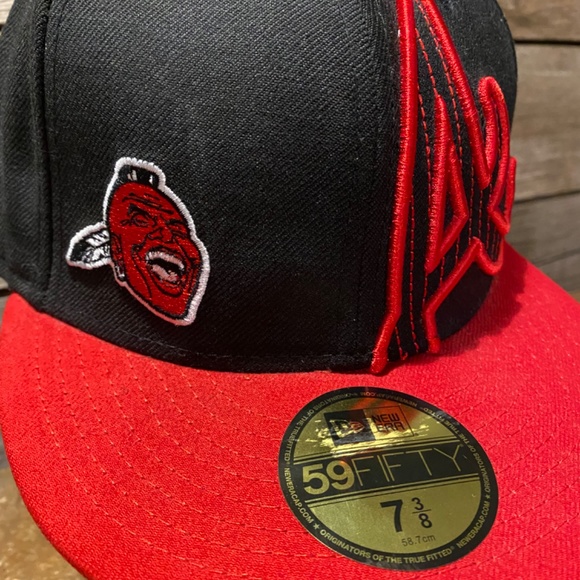 🤡BOGO🤡 MLB Atlanta Braves New Era 59Fifty Embroidered Cap - NWOT Men 7 3/8 - Picture 3 of 6